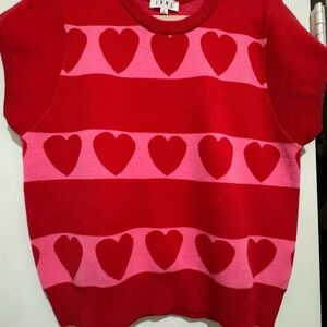 THML Red and Pink Heart Sweater